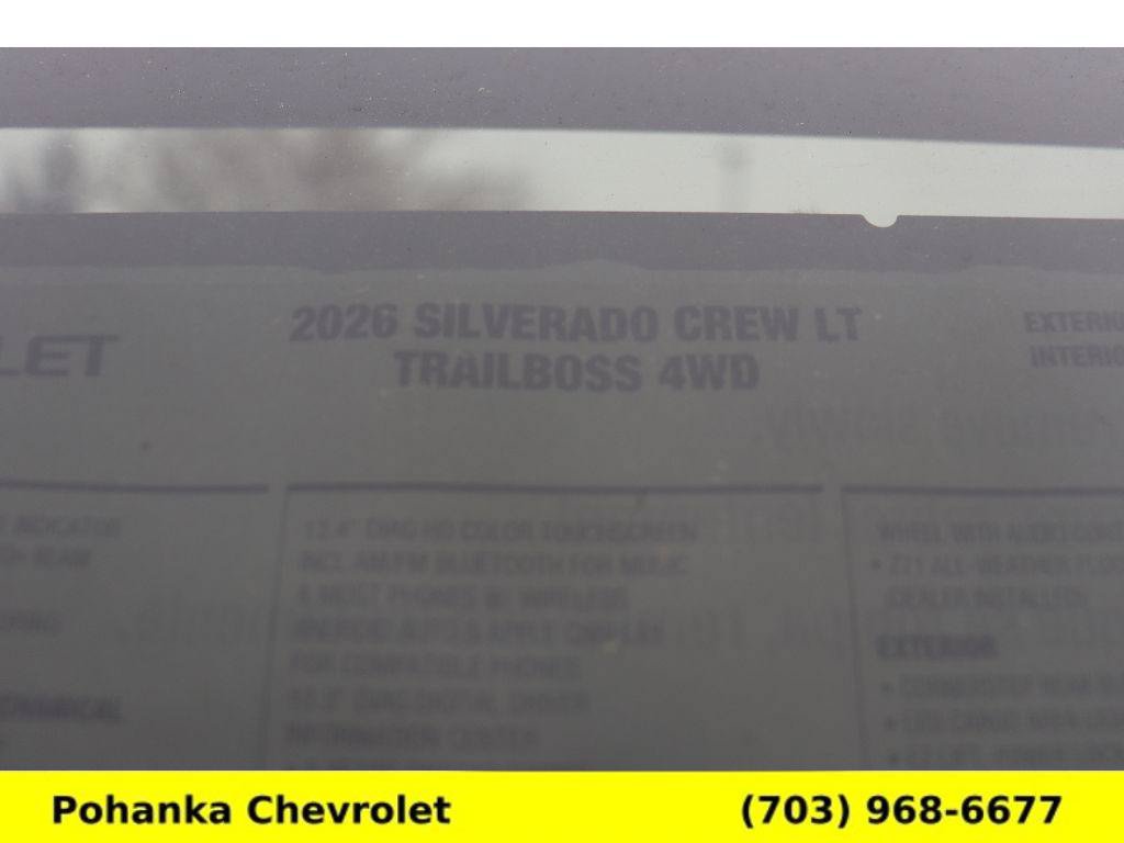 New 2026 Chevrolet Silverado 1500 LT Trail Boss AWD/4WD image 26