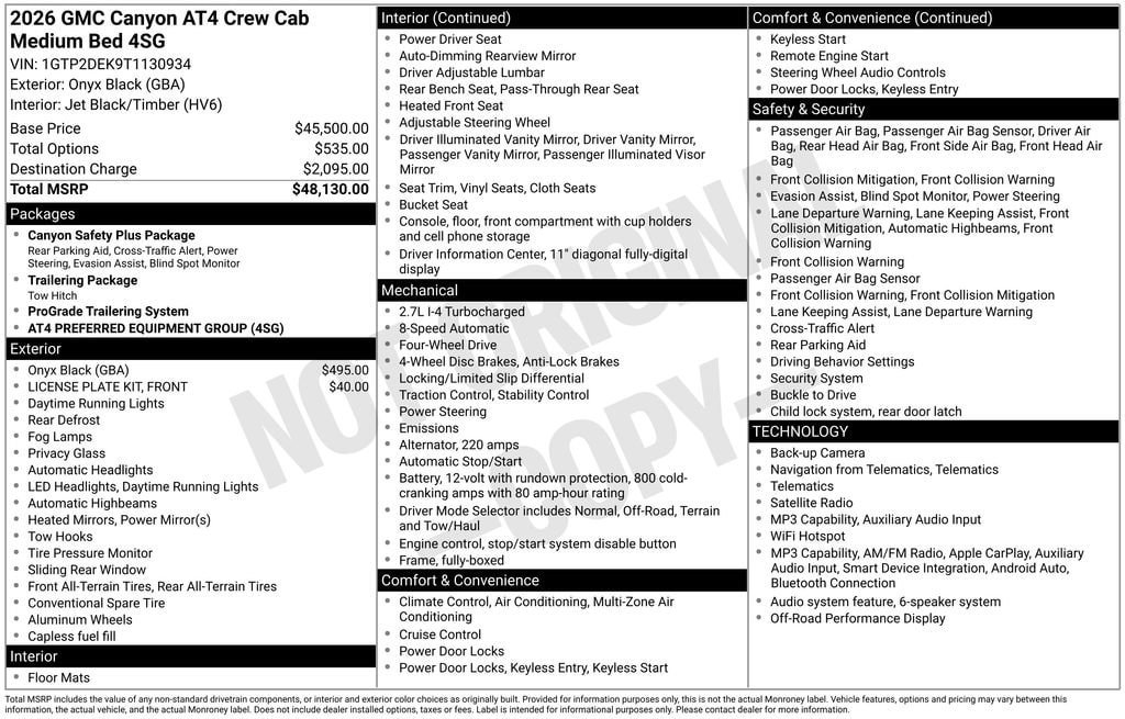 Used 2026 GMC Canyon AT4 AWD/4WD image 29