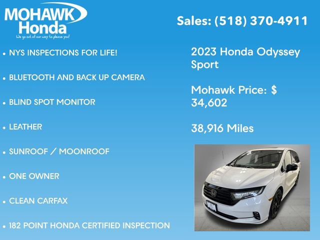 Certified 2023 Honda Odyssey Sport image 8