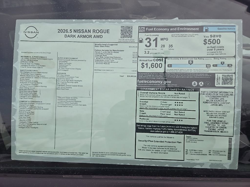 New 2026 Nissan Rogue SV image 38