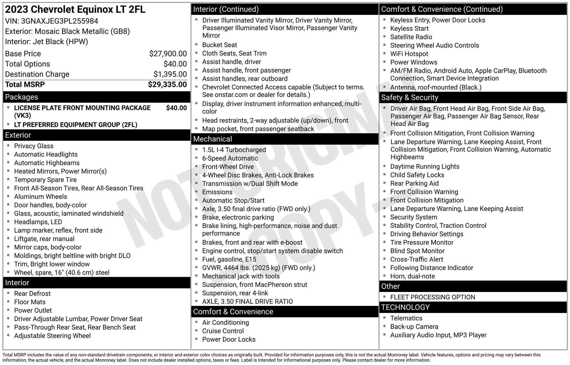 Used 2023 Chevrolet Equinox LT image 45