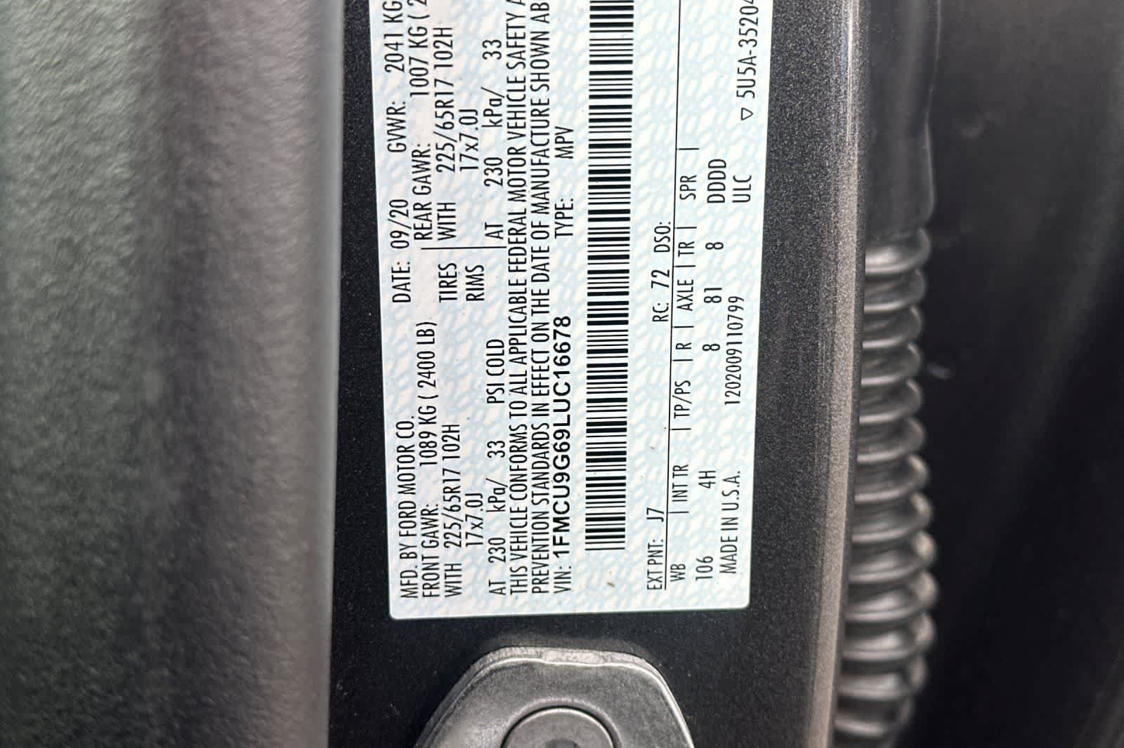 Used 2020 Ford Escape SE AWD/4WD image 35