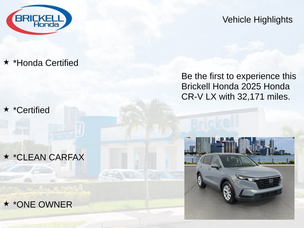 Certified 2025 Honda CR-V LX image 9
