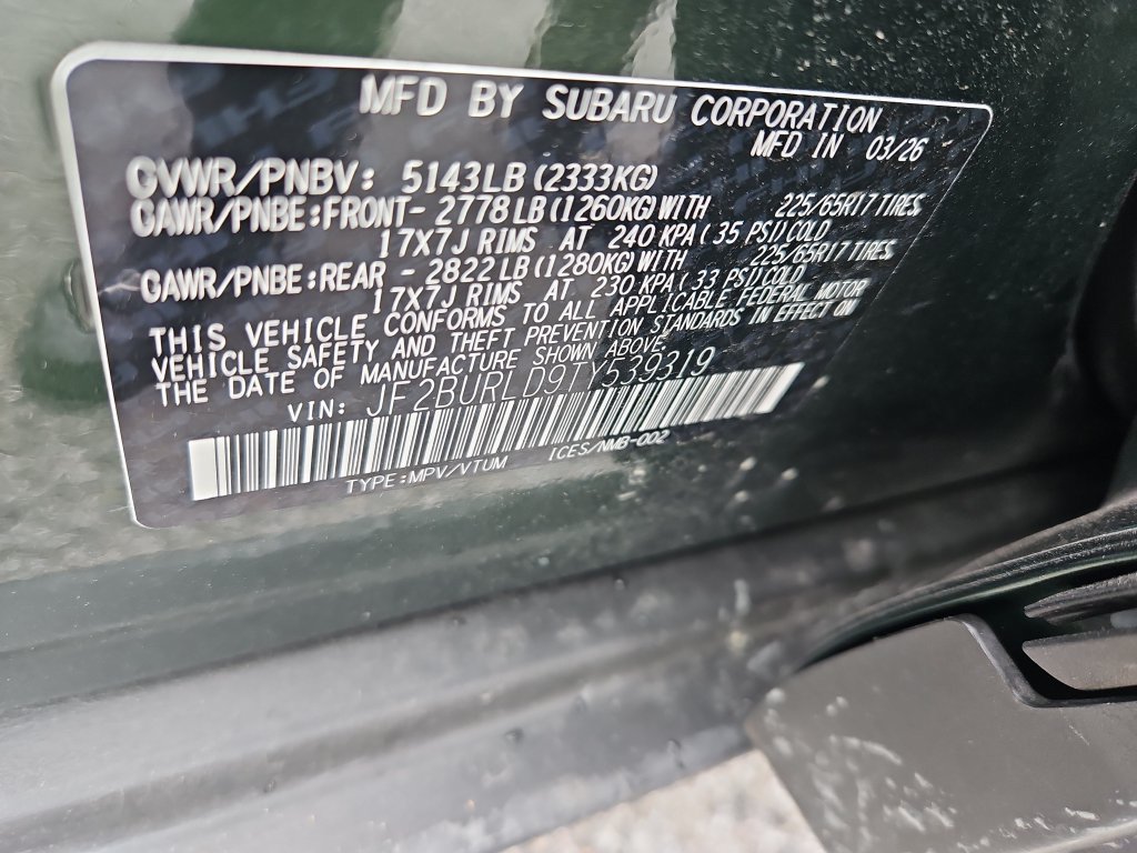 New 2026 Subaru Outback Wilderness AWD/4WD image 24