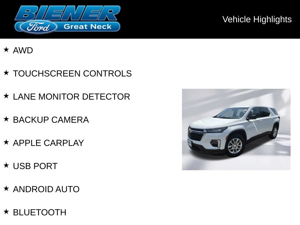 Used 2022 Chevrolet Traverse LS AWD/4WD image 9