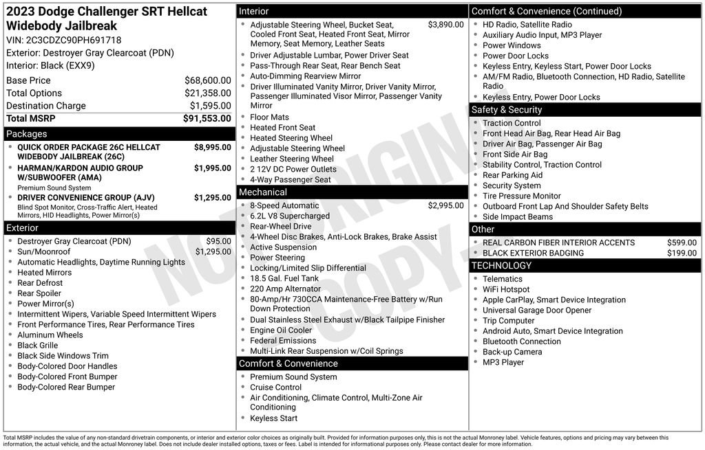 Used 2023 Dodge Challenger SRT Hellcat image 6
