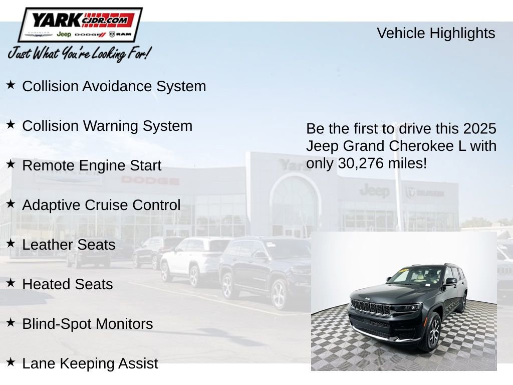 Certified 2025 Jeep Grand Cherokee L Limited AWD/4WD image 12