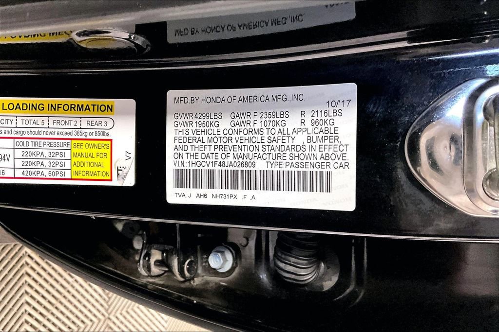 Used 2018 Honda Accord EX image 30