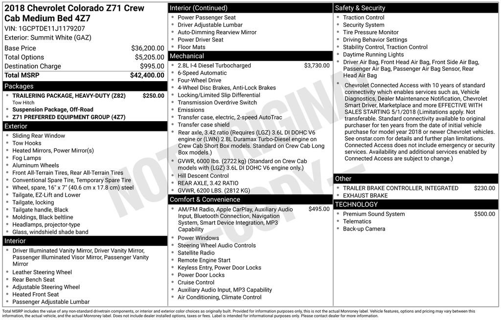 Used 2018 Chevrolet Colorado Z71 image 6