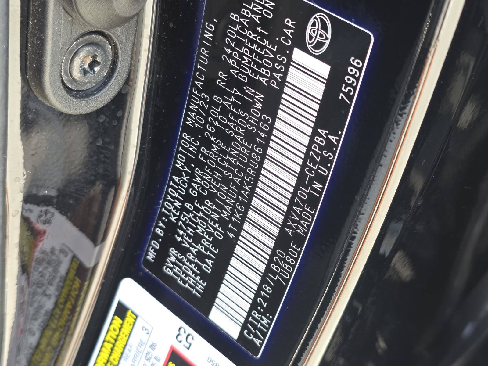 Used 2024 Toyota Camry XSE FWD image 20