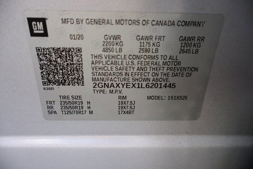 Used 2020 Chevrolet Equinox Premier w/ Premier Redline Edition image 38