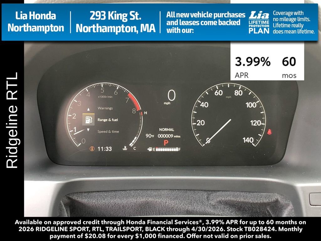 New 2026 Honda Ridgeline RTL image 17