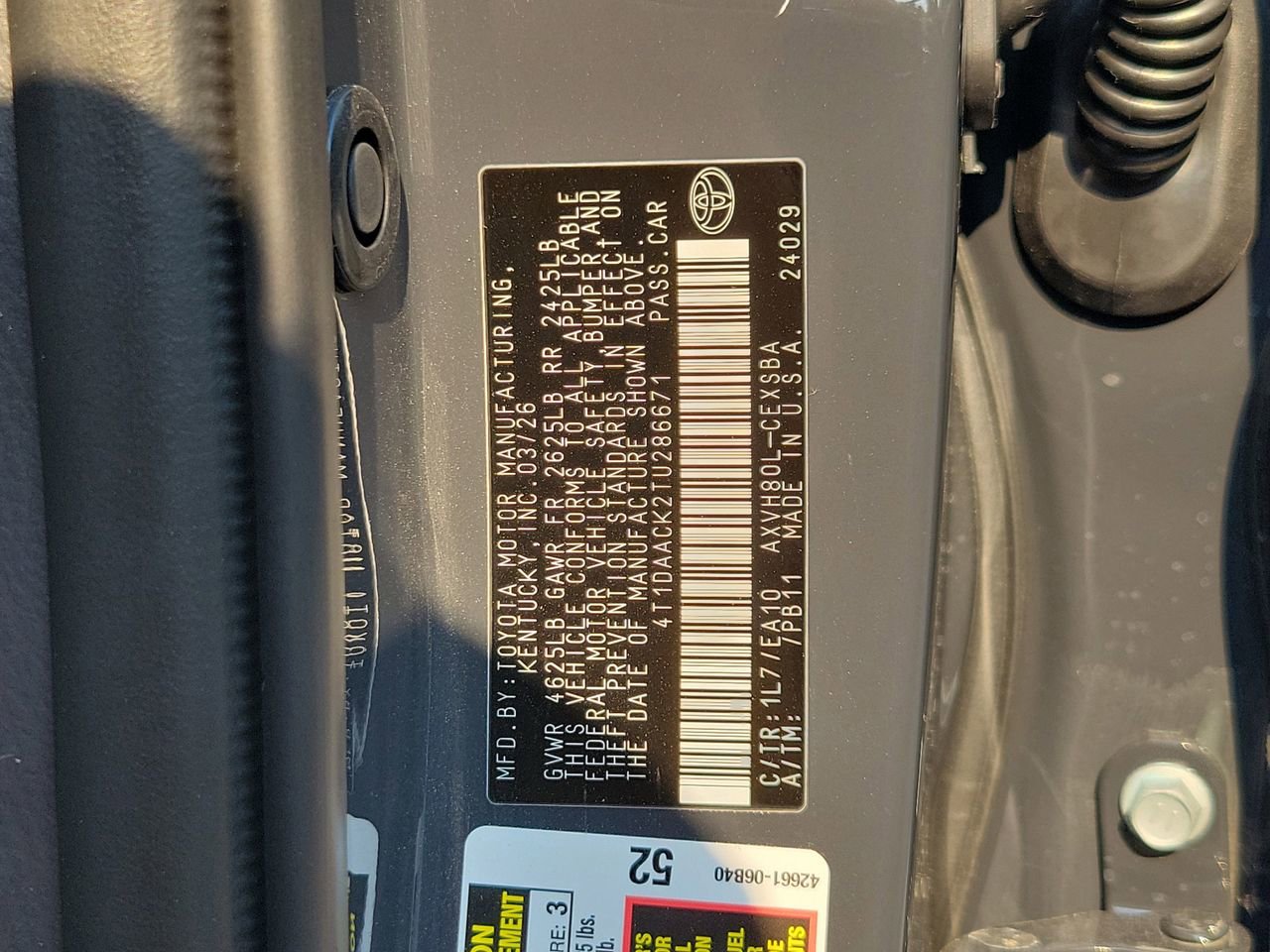 New 2026 Toyota Camry SE image 33