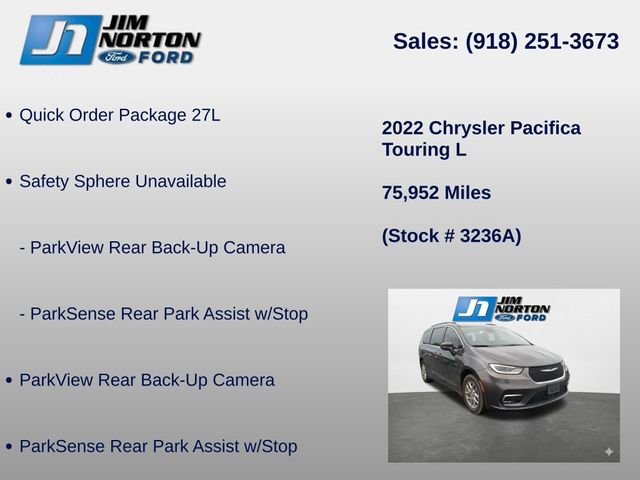 Used 2022 Chrysler Pacifica Touring-L FWD image 8