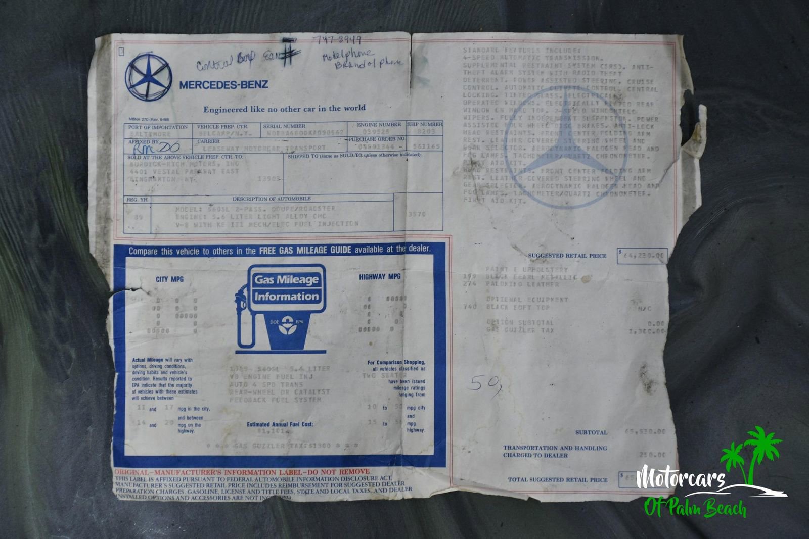 Used 1989 Mercedes-Benz 560 SL image 68