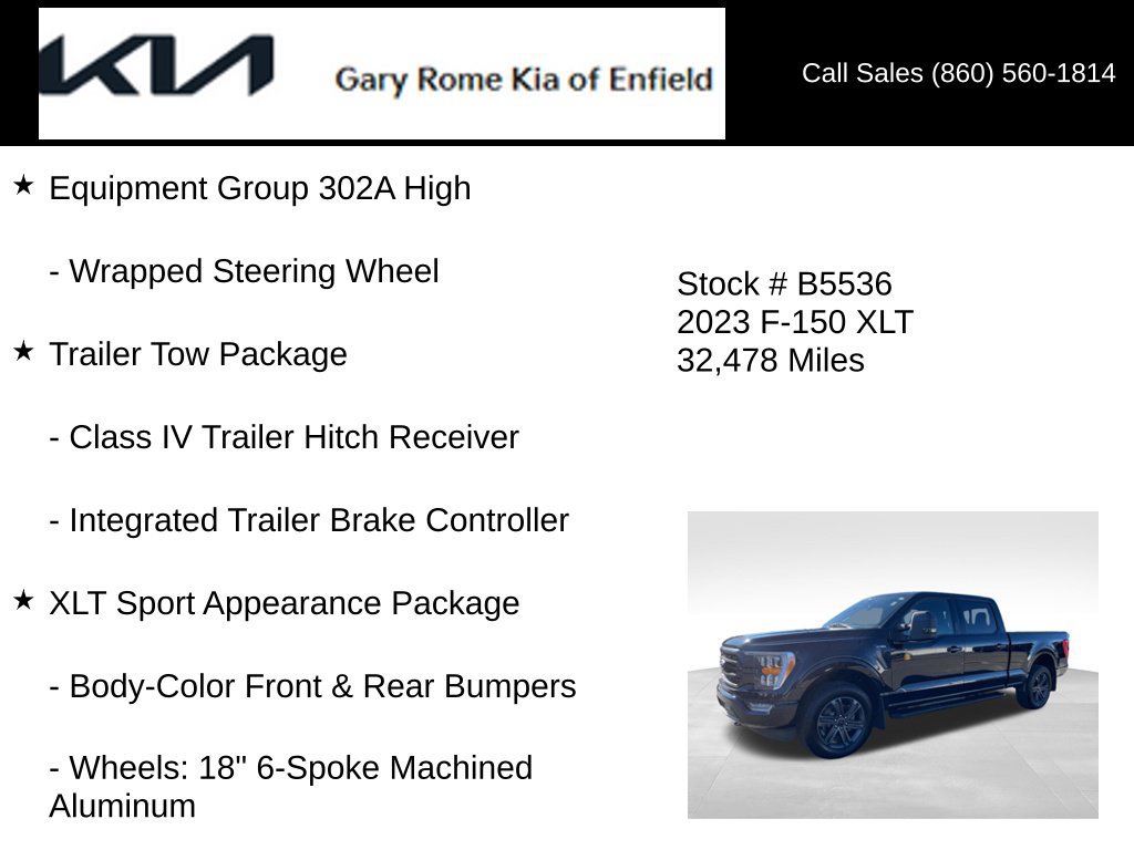Used 2023 Ford F150 XLT w/ Equipment Group 302A High AWD/4WD image 20