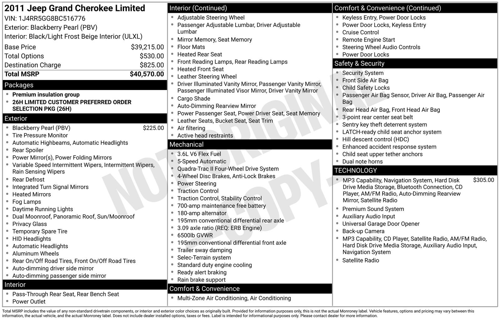 Used 2011 Jeep Grand Cherokee Limited AWD/4WD image 69