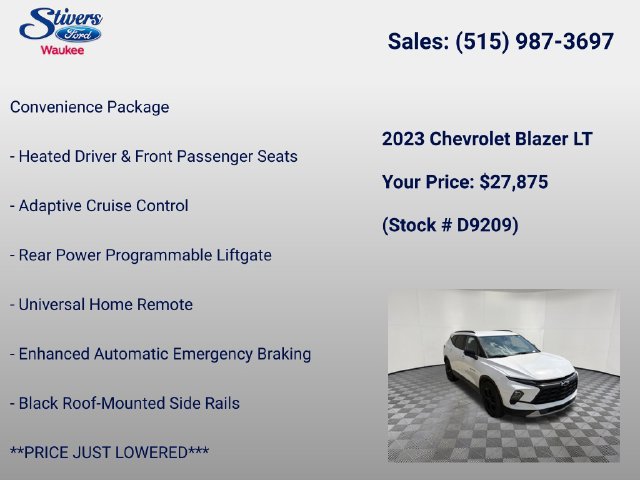 Used 2023 Chevrolet Blazer LT w/ Convenience Package AWD/4WD image 16