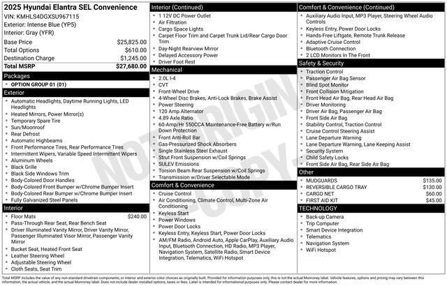 Used 2025 Hyundai Elantra SEL image 5