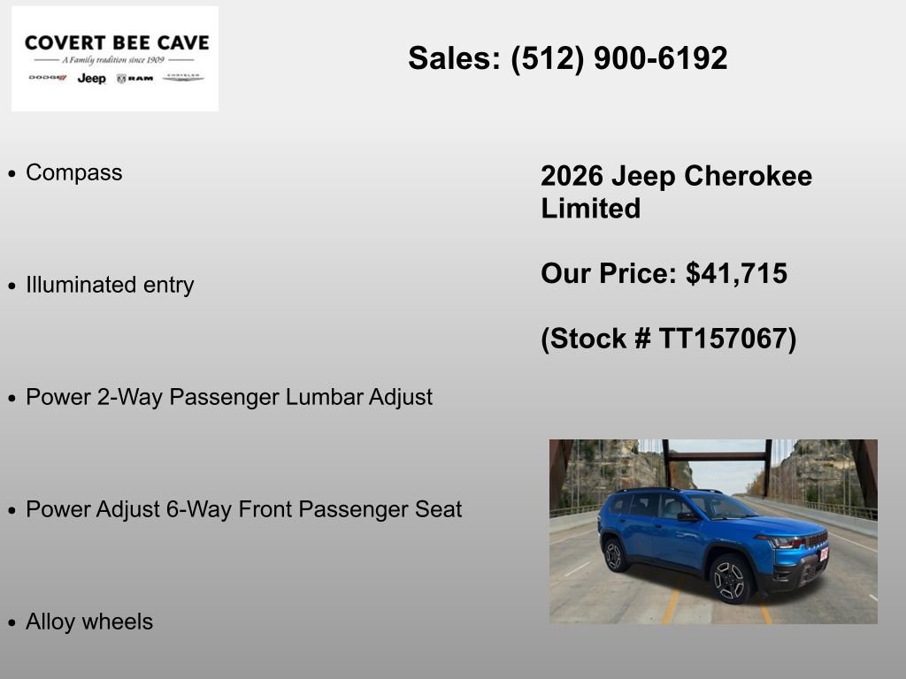 New 2026 Jeep Cherokee Limited AWD/4WD image 36