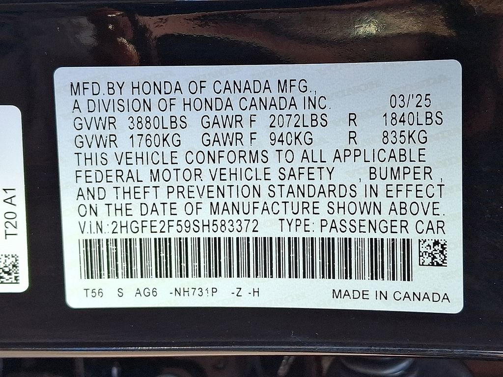 Used 2025 Honda Civic Sport image 28