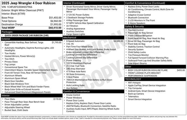 New 2025 Jeep Wrangler Unlimited Rubicon image 30