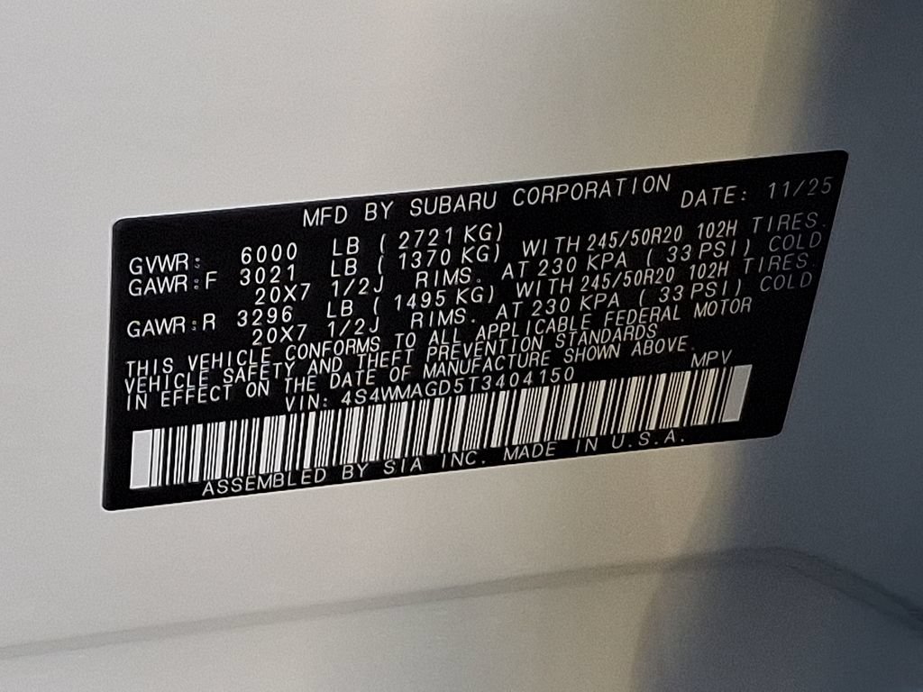 Certified 2026 Subaru Ascent Limited AWD/4WD image 14
