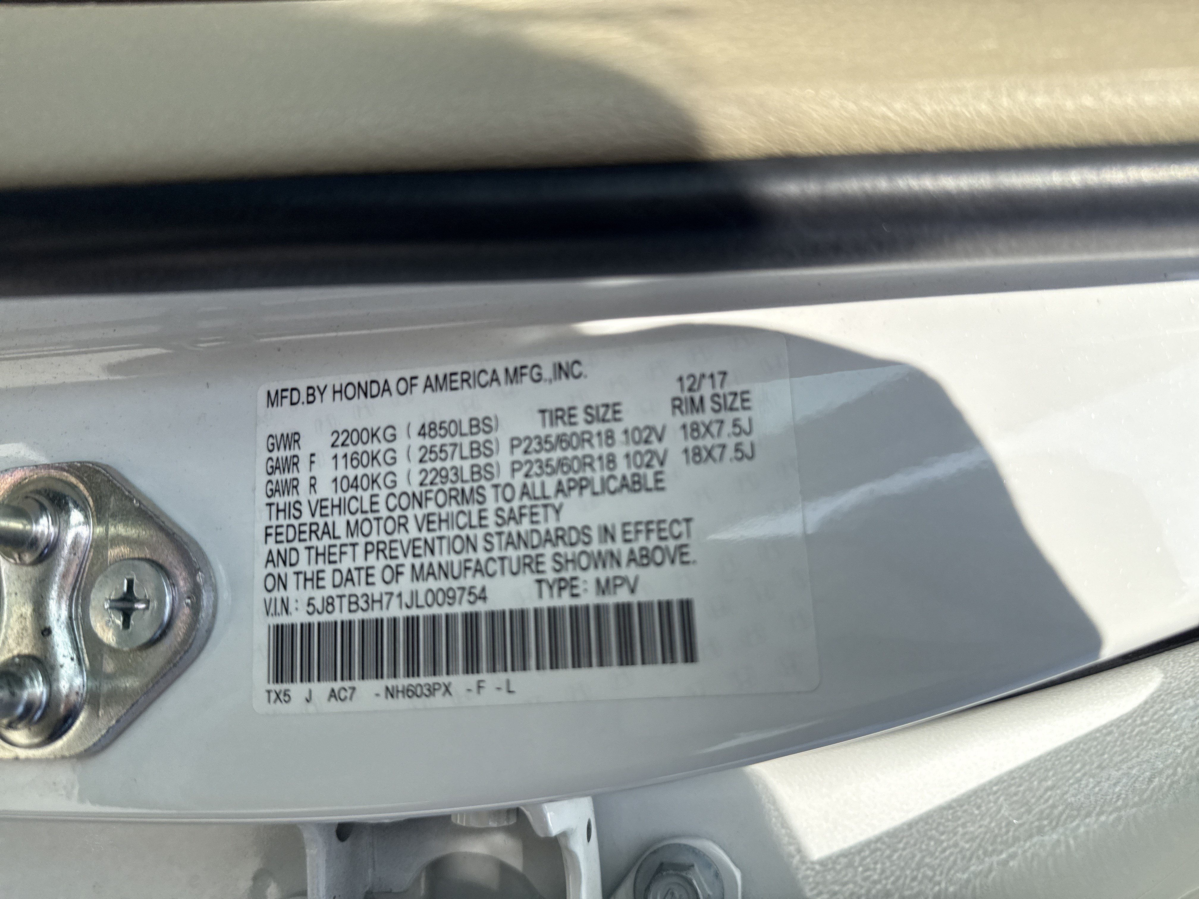 Certified 2018 Acura RDX w/ Advance Package FWD image 35
