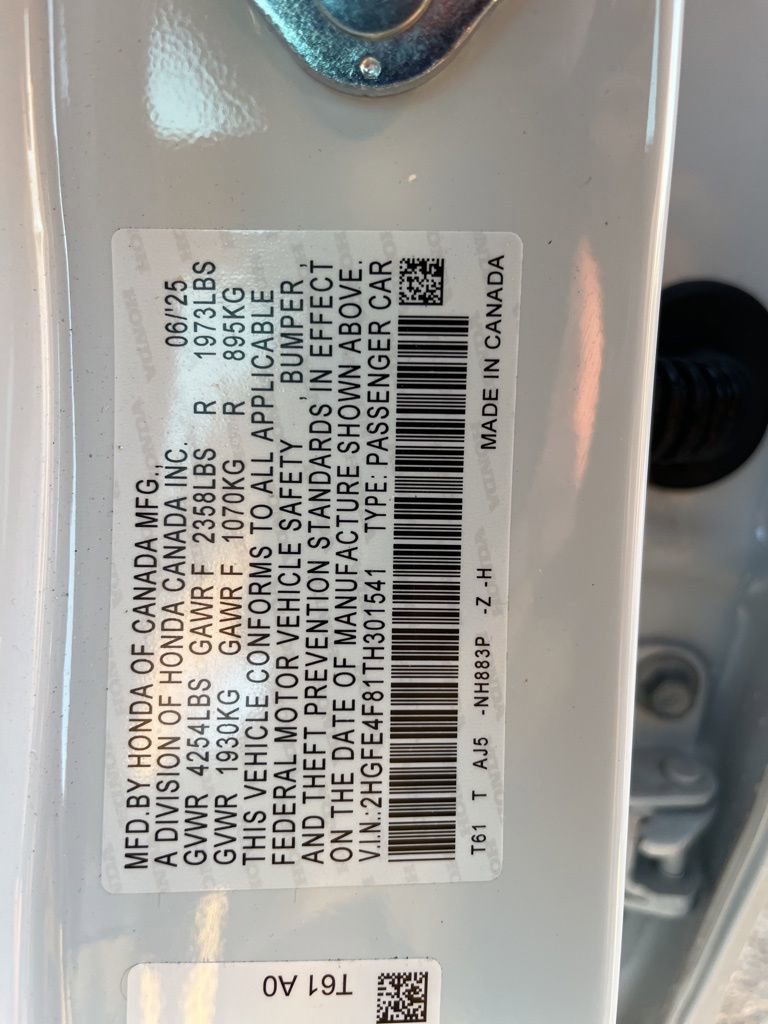 Certified 2026 Honda Civic Sport Touring image 10