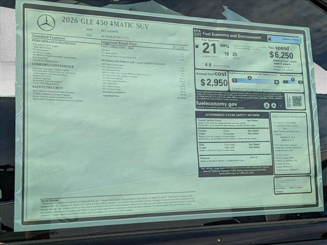New 2026 Mercedes-Benz GLE 450 4MATIC image 18