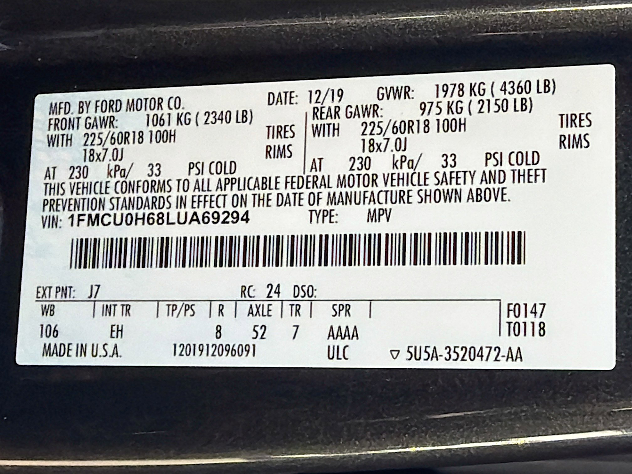 Used 2020 Ford Escape SEL image 44