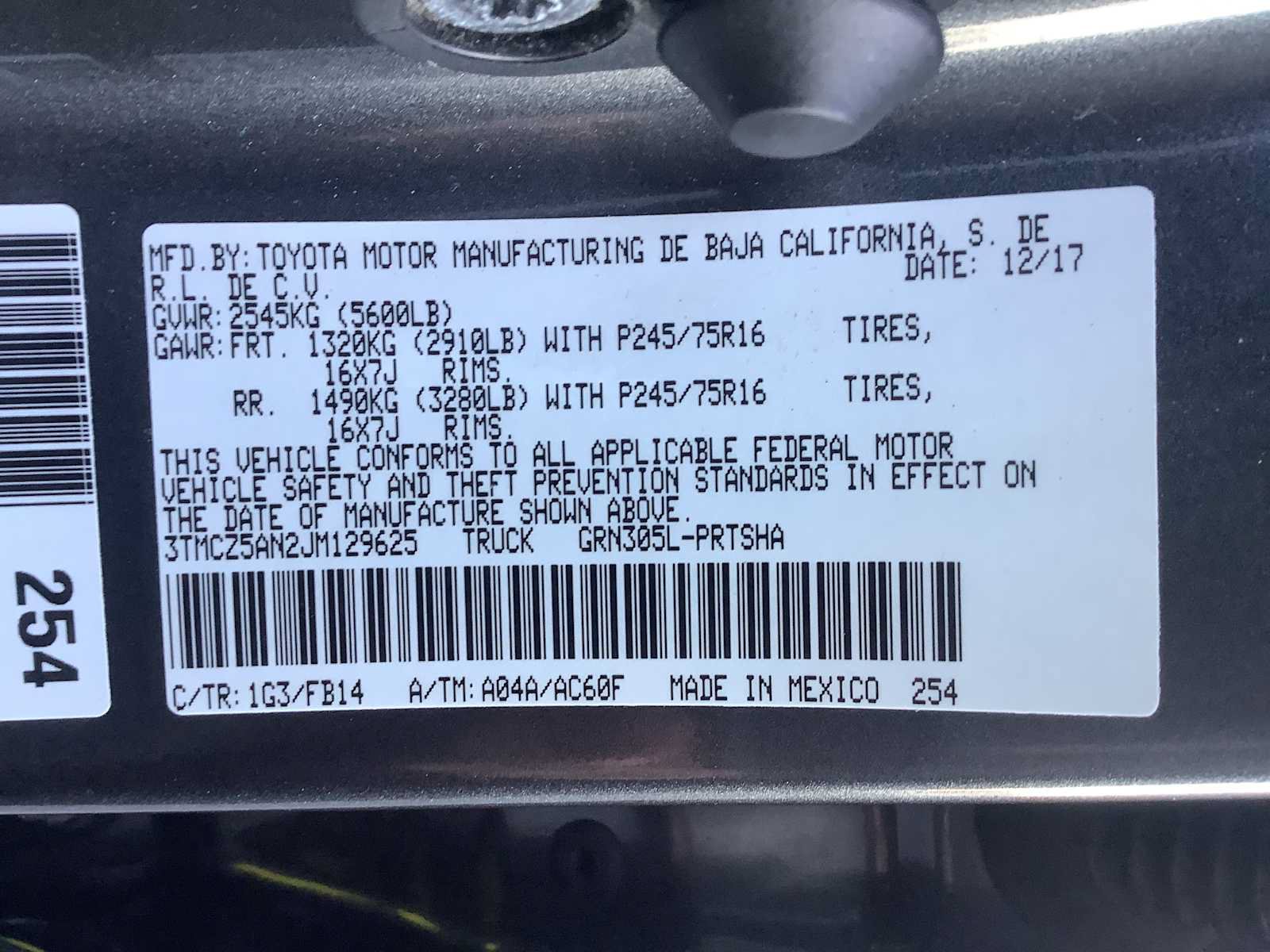 Used 2018 Toyota Tacoma SR w/ SR Convenience Package AWD/4WD image 21