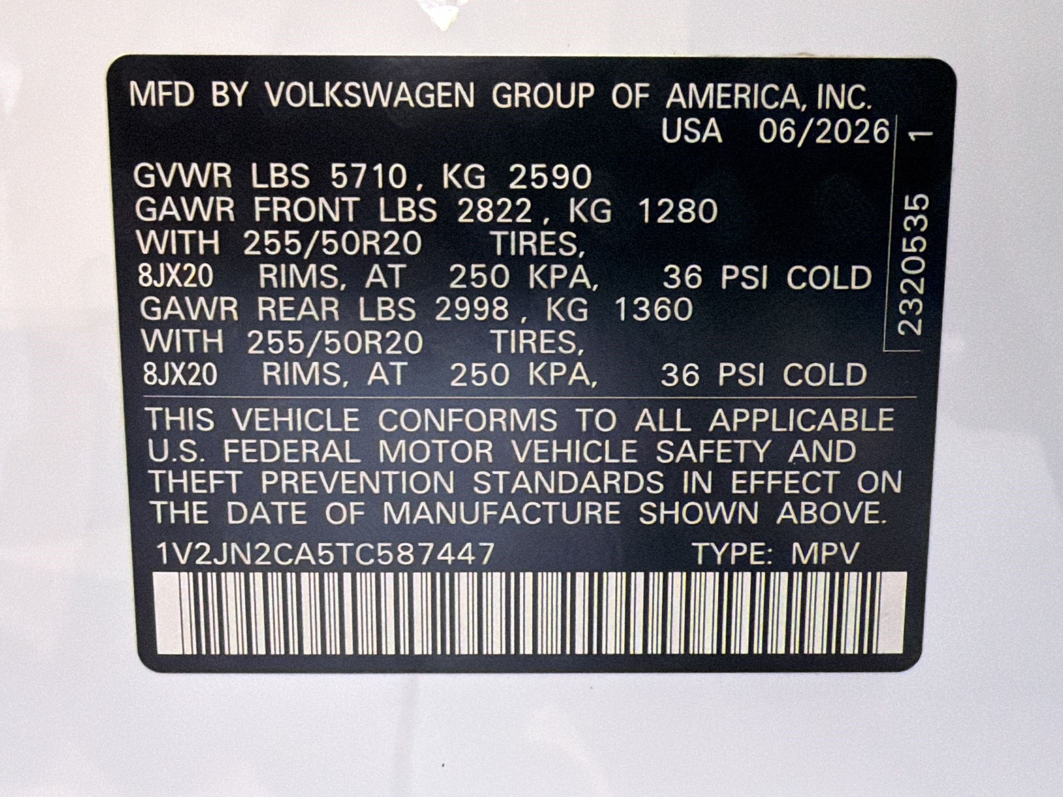 New 2026 Volkswagen Atlas SE FWD image 27