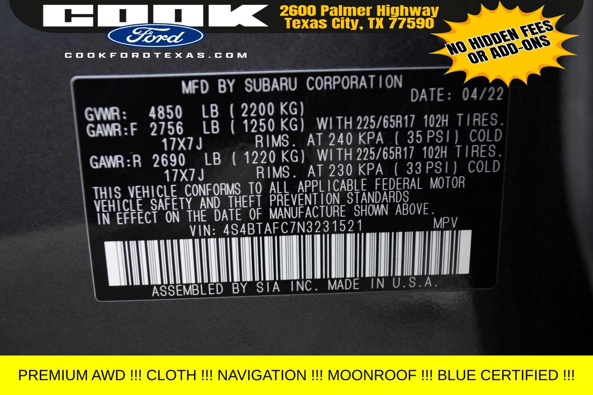 Used 2022 Subaru Outback Premium image 26