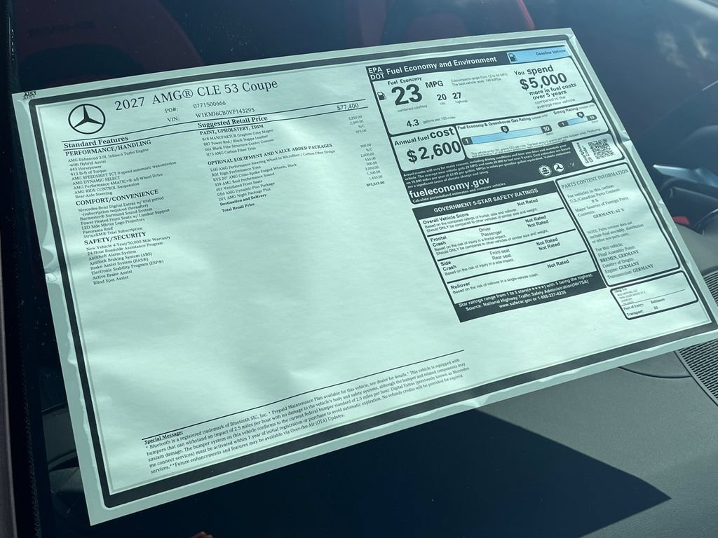 New 2027 Mercedes-Benz CLE 53 AMG 4MATIC Coupe image 37