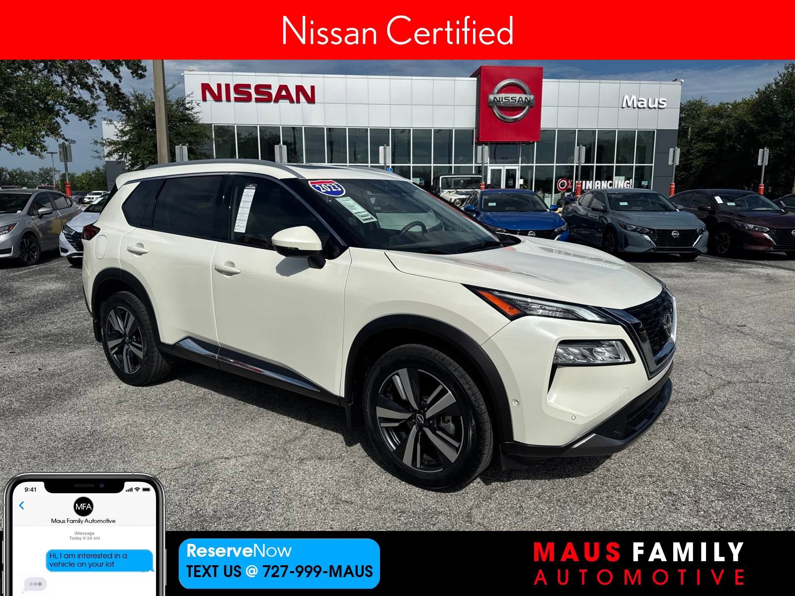 Certified 2023 Nissan Rogue SL w/ SL Premium Package