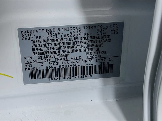 New 2026 Nissan Sentra S w/ Floor Mat Package FWD image 21