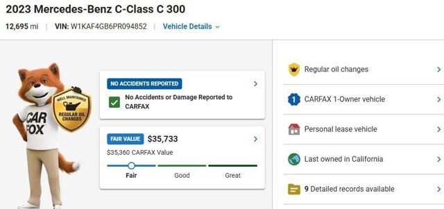 Certified 2023 Mercedes-Benz C 300 Sedan image 3