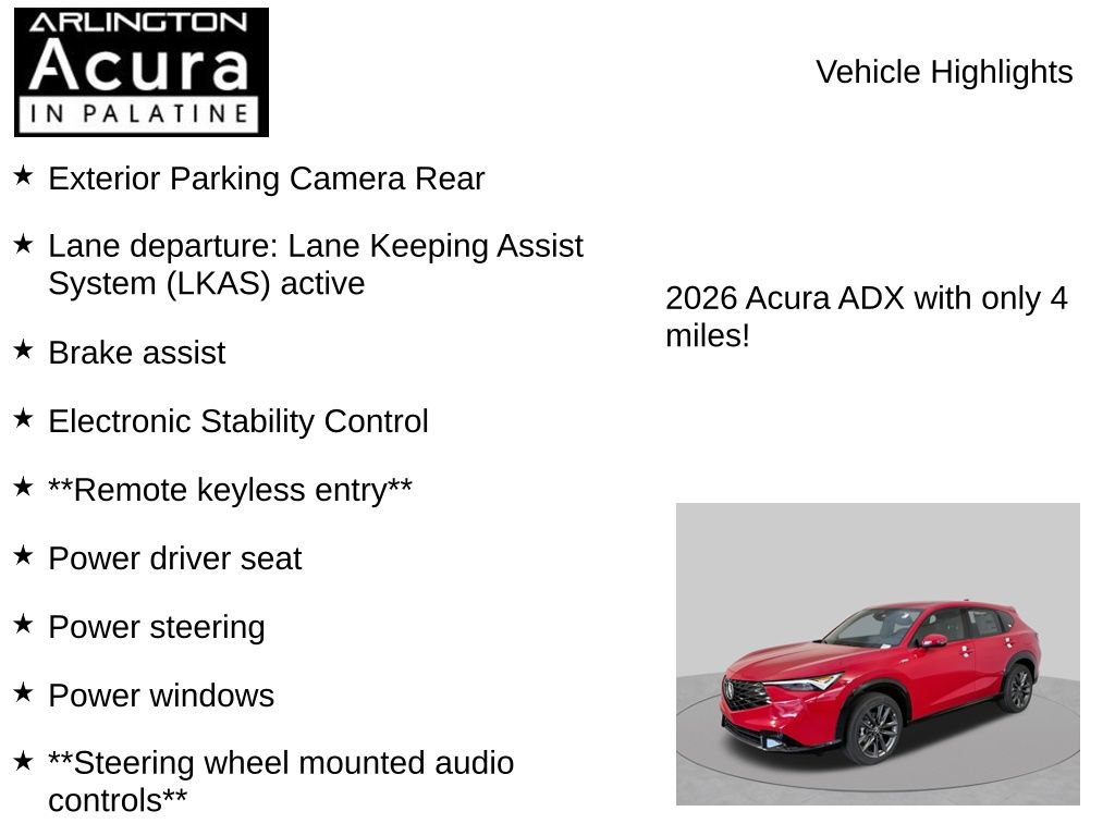 New 2026 Acura ADX A-Spec AWD/4WD image 7