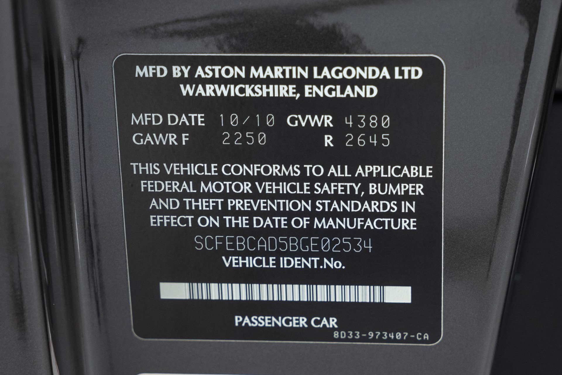 Used 2011 Aston Martin DBS Coupe RWD image 53