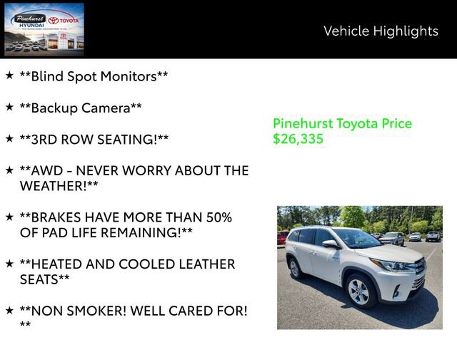 Used 2019 Toyota Highlander Limited AWD/4WD image 20