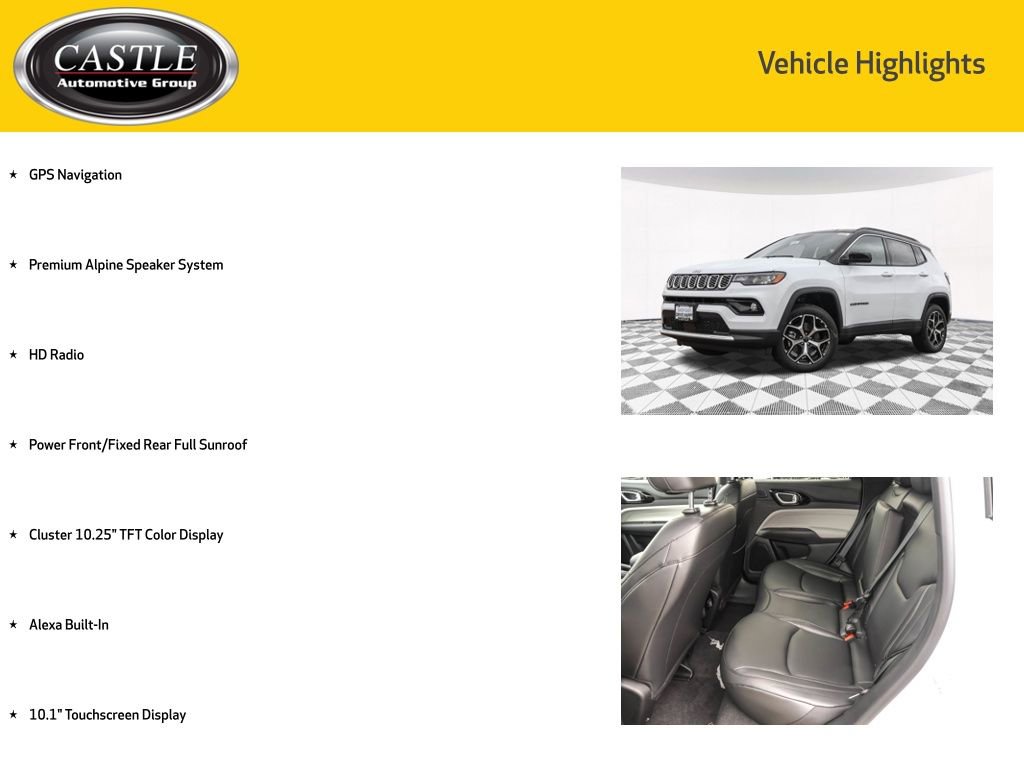 New 2026 Jeep Compass Limited w/ Sun, Sound & Navigation Group AWD/4WD image 4