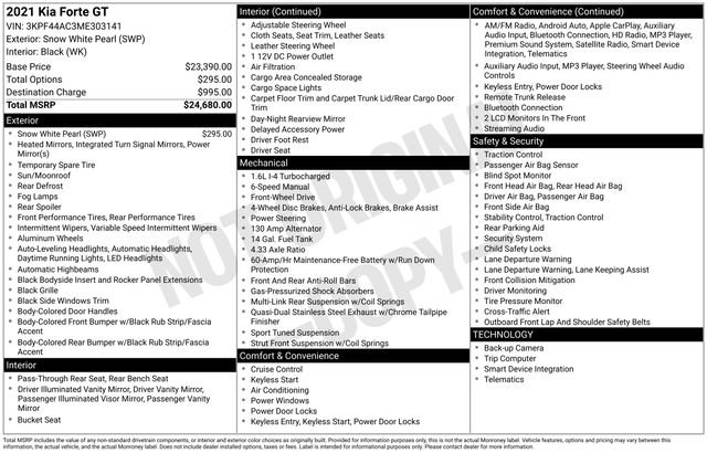 Used 2021 Kia Forte GT image 34