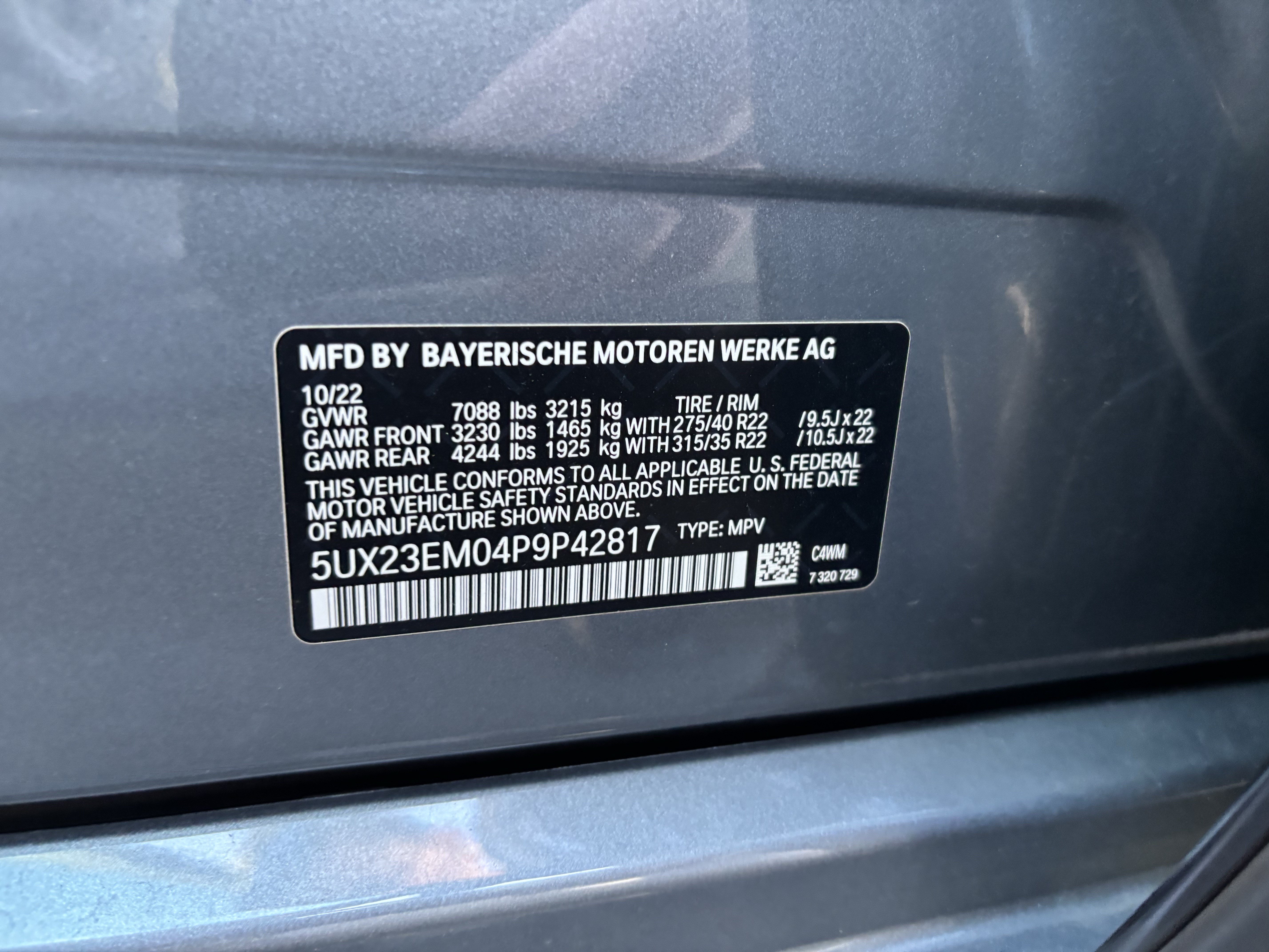 Certified 2023 BMW X7 xDrive40i w/ M Sport Package AWD/4WD image 38