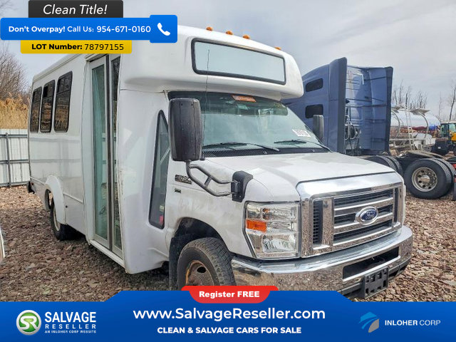 Used 2018 Ford E-350 and Econoline 350 Super Duty w/ Shuttle Bus Prep Package RWD image 1