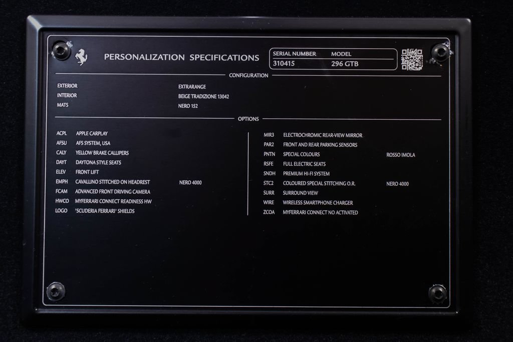 Certified 2024 Ferrari 296 GTB RWD image 54