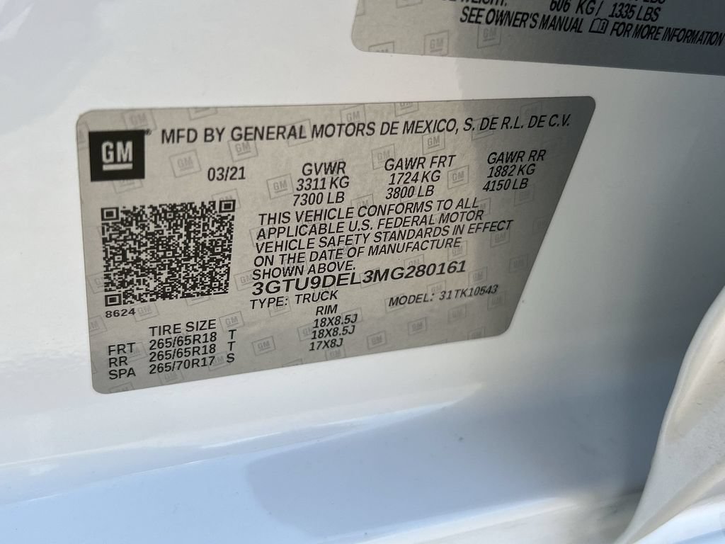 Used 2021 GMC Sierra 1500 SLT w/ Max Trailering Package AWD/4WD image 33