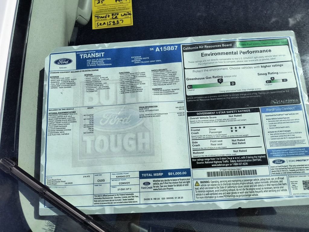 New 2025 Ford Transit 250 Low Roof image 54