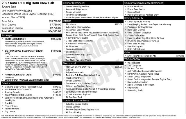 New 2027 RAM 1500 Big Horn w/ Night Edition AWD/4WD image 27