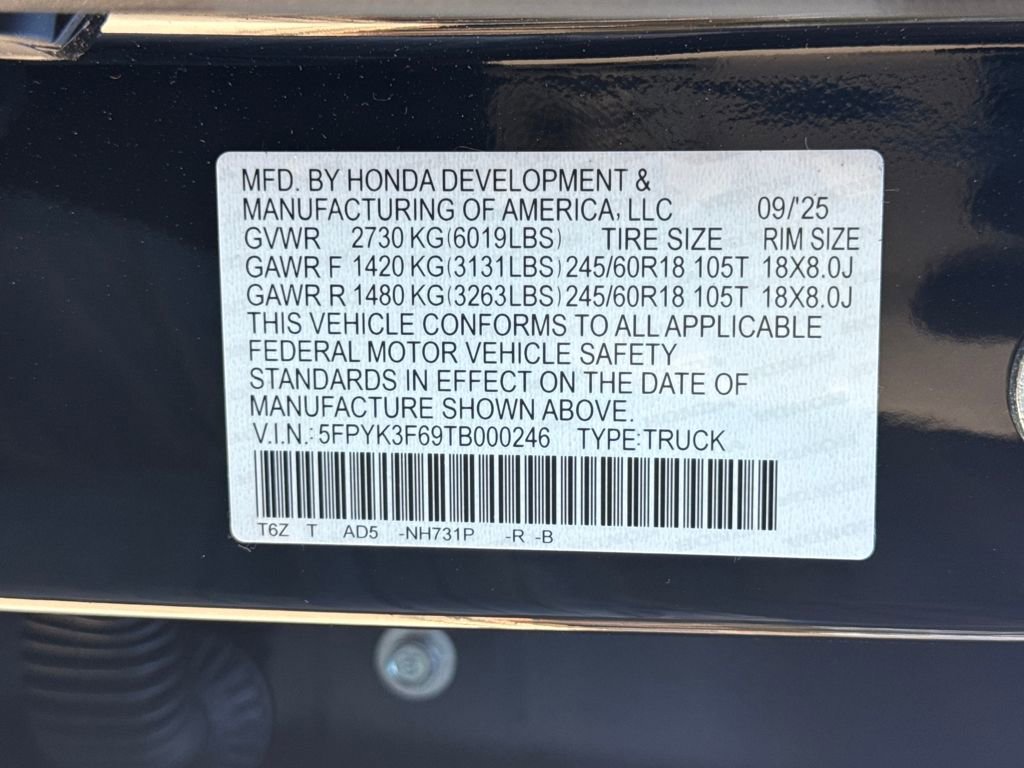 New 2026 Honda Ridgeline TrailSport image 27